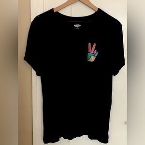 OLD NAVY Peace Sign Decal Tee